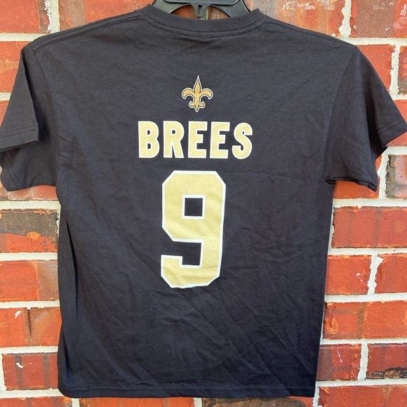 NWT NFL Team Apparel New Orleans Saints Drew Brees #9 Youth T-Shirt L 14-16 - Picture 3 of 6
